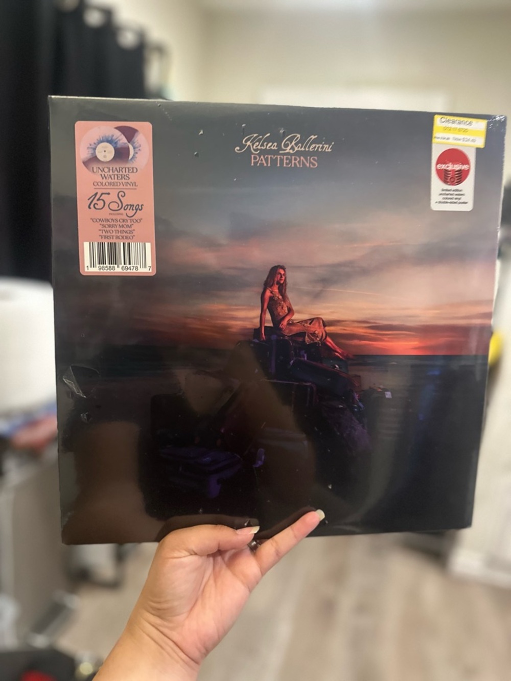 Source Unknown Black and Purple Vinyl Record - 'Patterns' Artwork